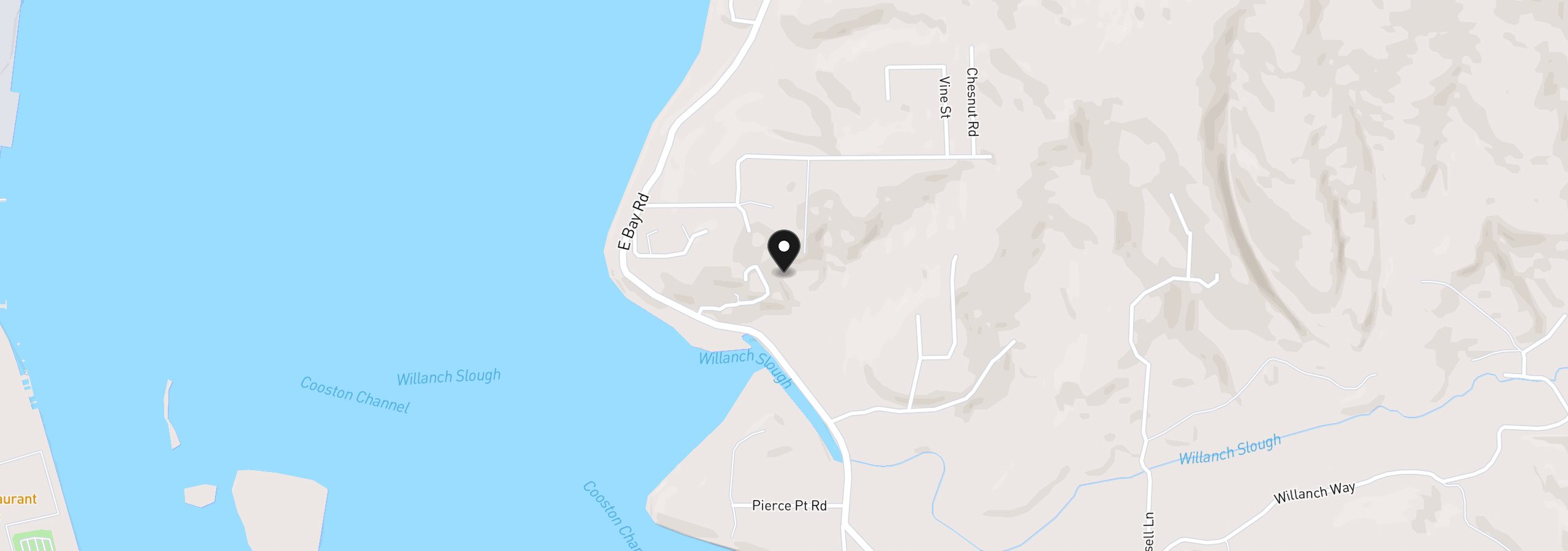 Map showing the location of 0 Fifth Ave, North Bend, OR 97459