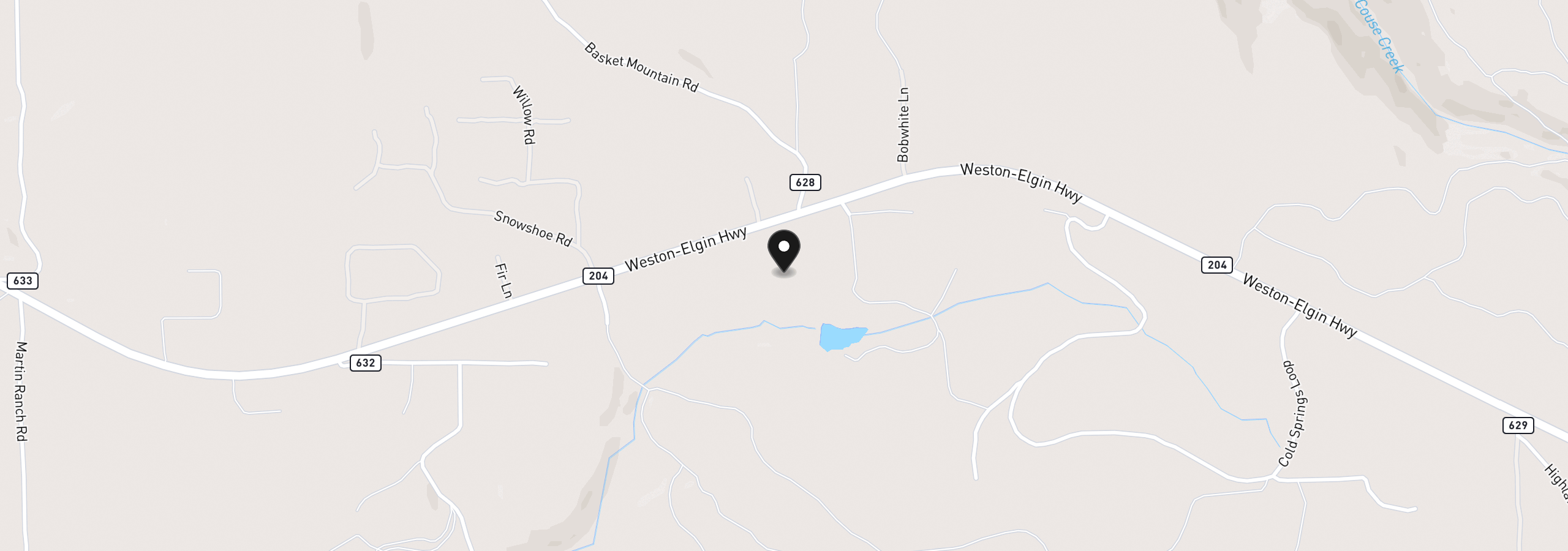 Map showing the location of 58830 Hwy 204, Weston, OR 97886
