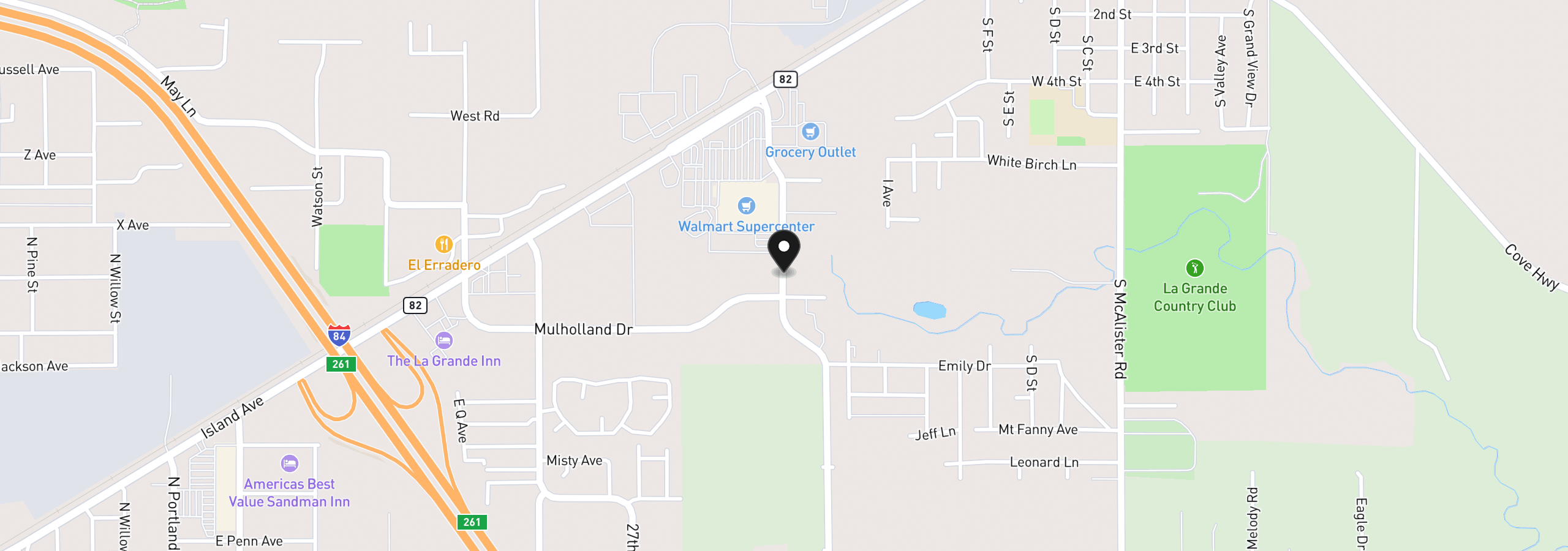 Map showing the location of 0 Walton Rd, Island City, OR 97850