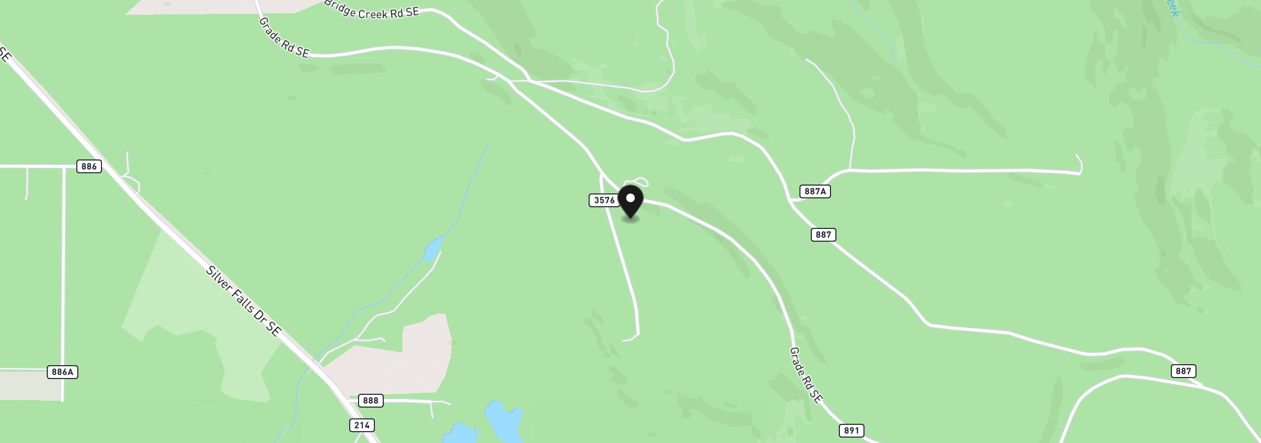 Map showing the location of 2804 Spring Villa Rd, Silverton, OR 97381