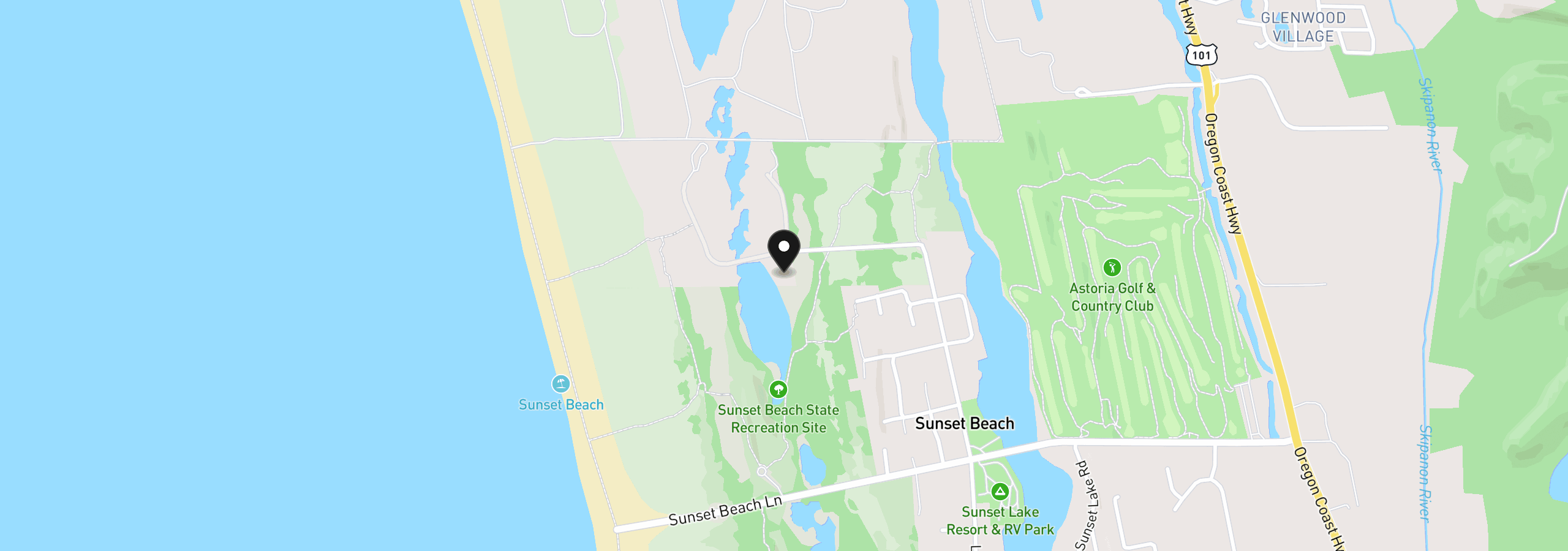 Map showing the location of 33032 Pacific Bellevue Ln, Warrenton, OR 97146
