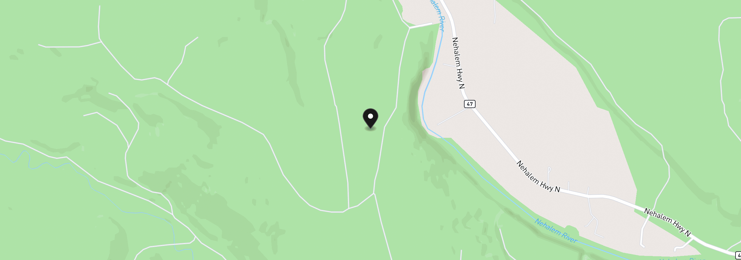 Map showing the location of Wallace Rd, Clatskanie, OR 97016