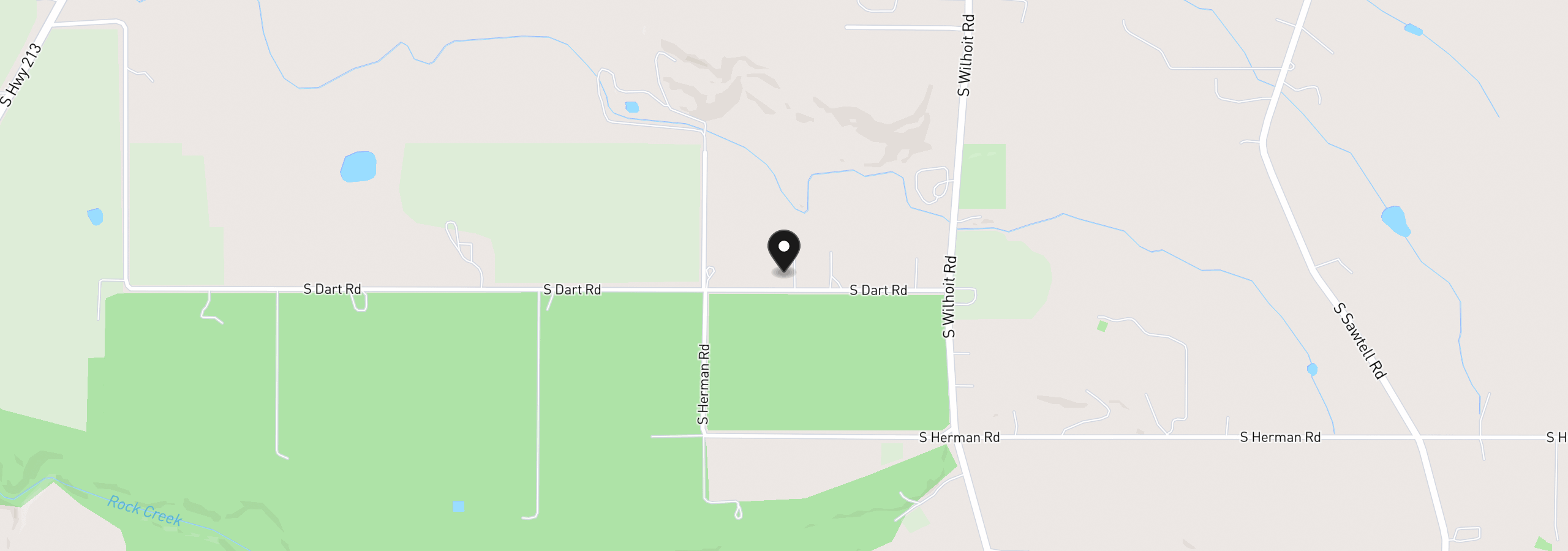 Map showing the location of 0 Dart, Molalla, OR 97038