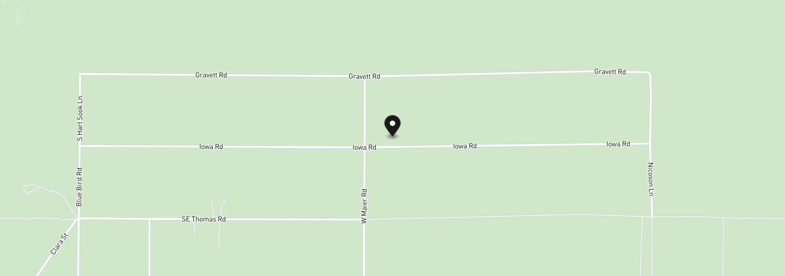 Map showing the location of SE Iowa Rd Tl1202, Prineville, OR 97754