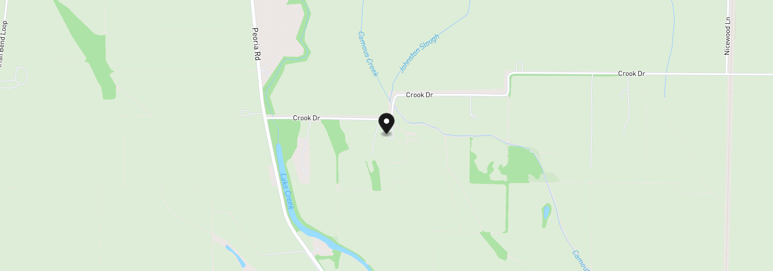 Map showing the location of 29680 Crook Dr, Halsey, OR 97348