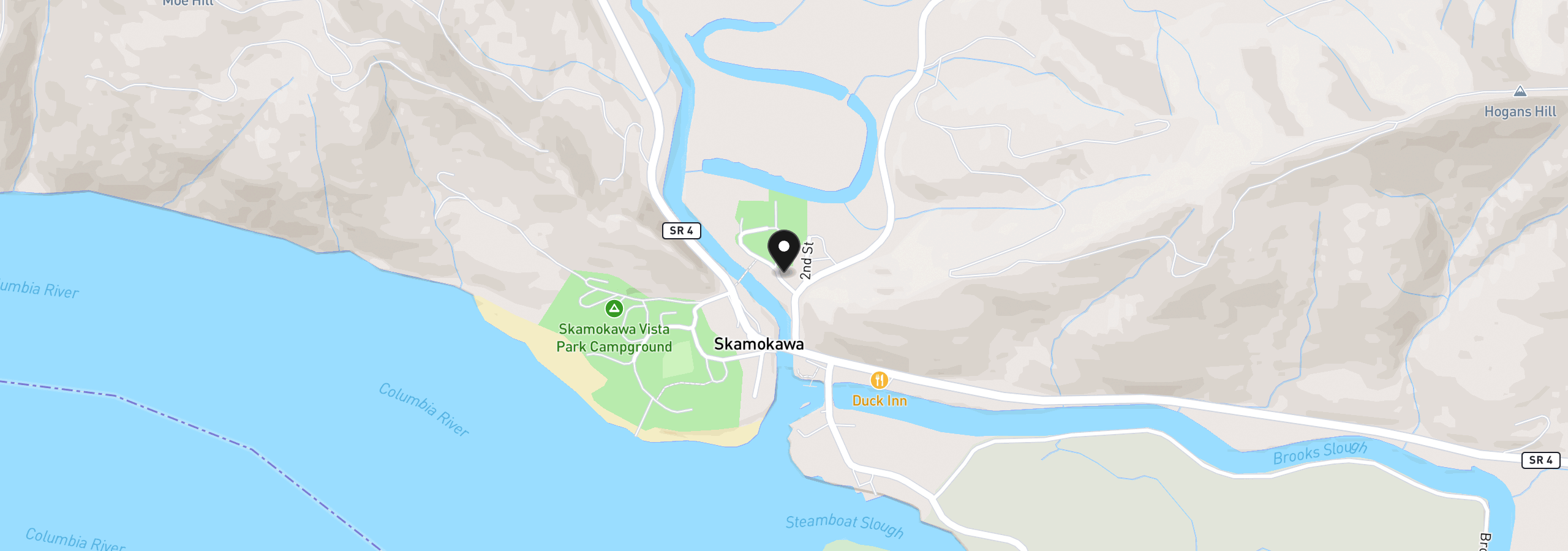 Map showing the location of 8 Fairgrounds Rd, Skamokawa, Wa 98647