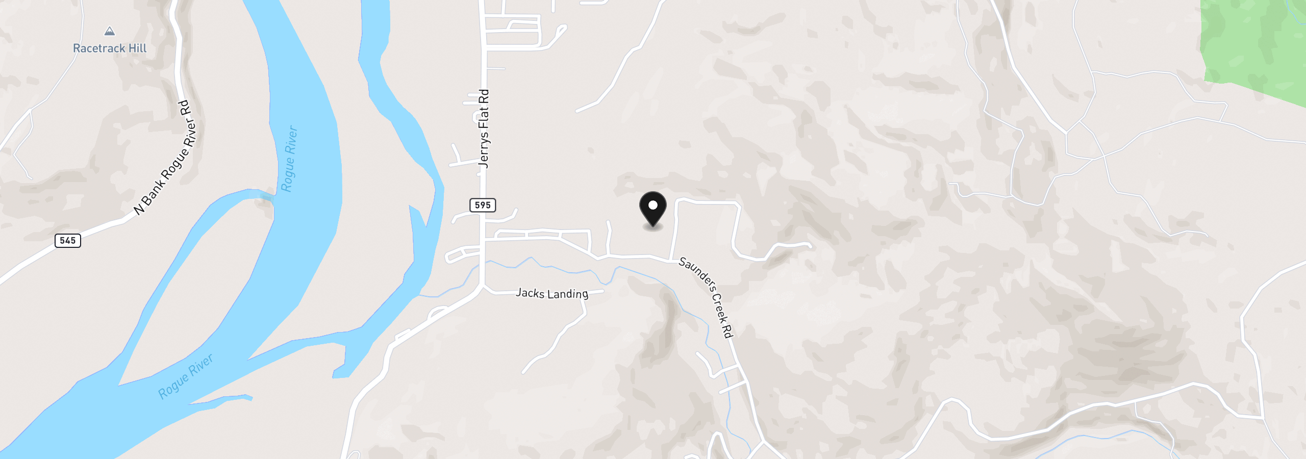 Map showing the location of 95789 Saunders Creek Rd, Gold Beach, OR 97444