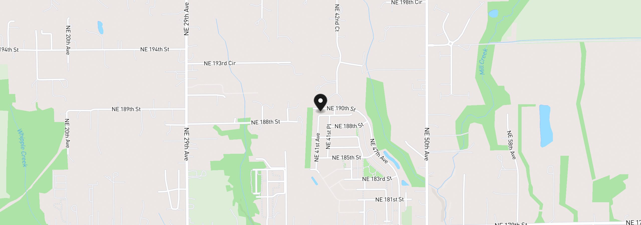 Map showing the location of 4000 NE 188th Cir, Vancouver, Wa 98686