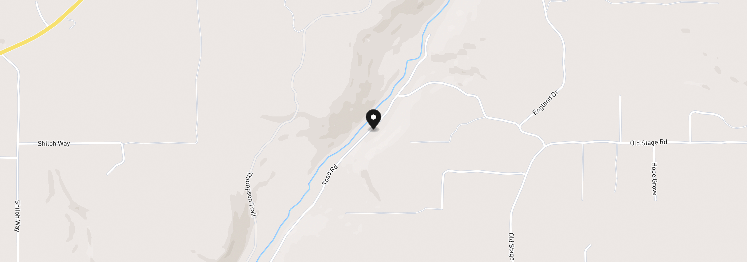 Map showing the location of Toad Rd, Goldendale, Wa 98620