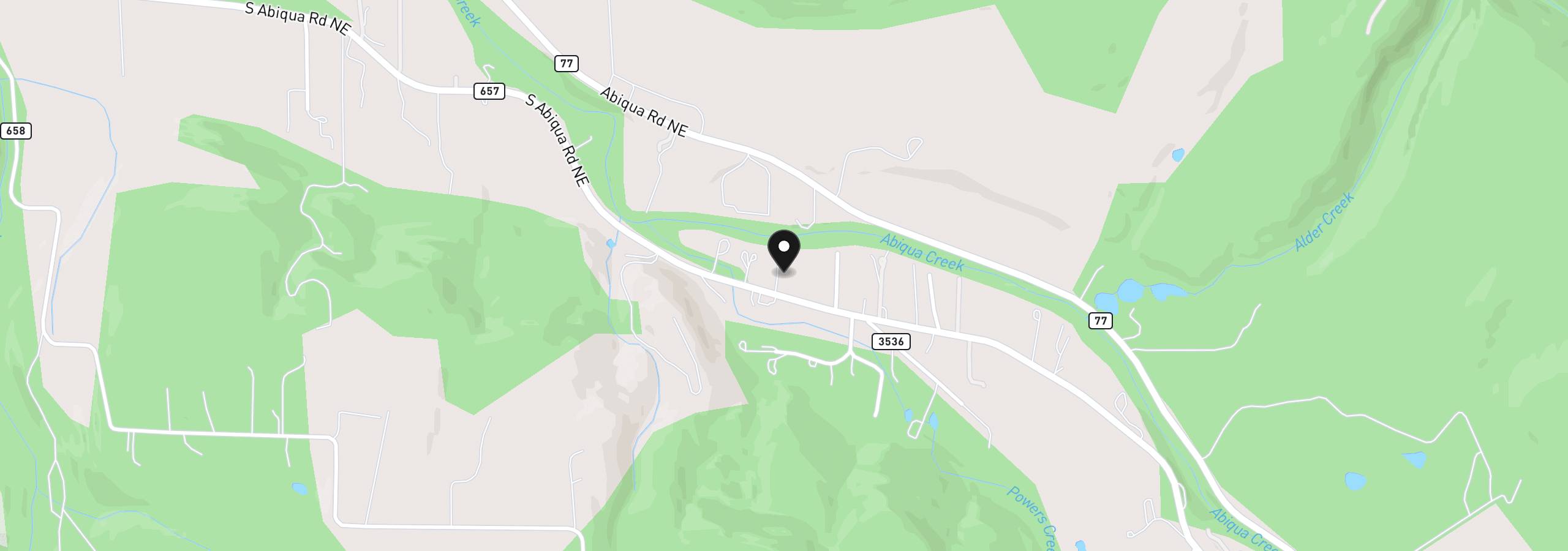 Map showing the location of 17857 S Abiqua, Silverton, OR 97381