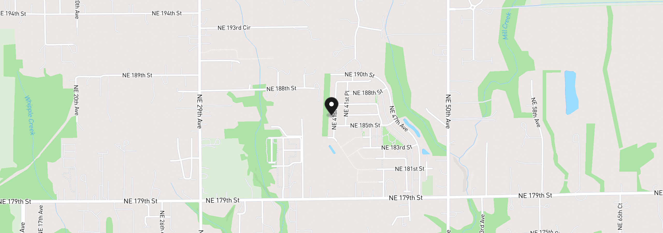 Map showing the location of 18510 NE 41st Ave Lot 422, Vancouver, Wa 98686