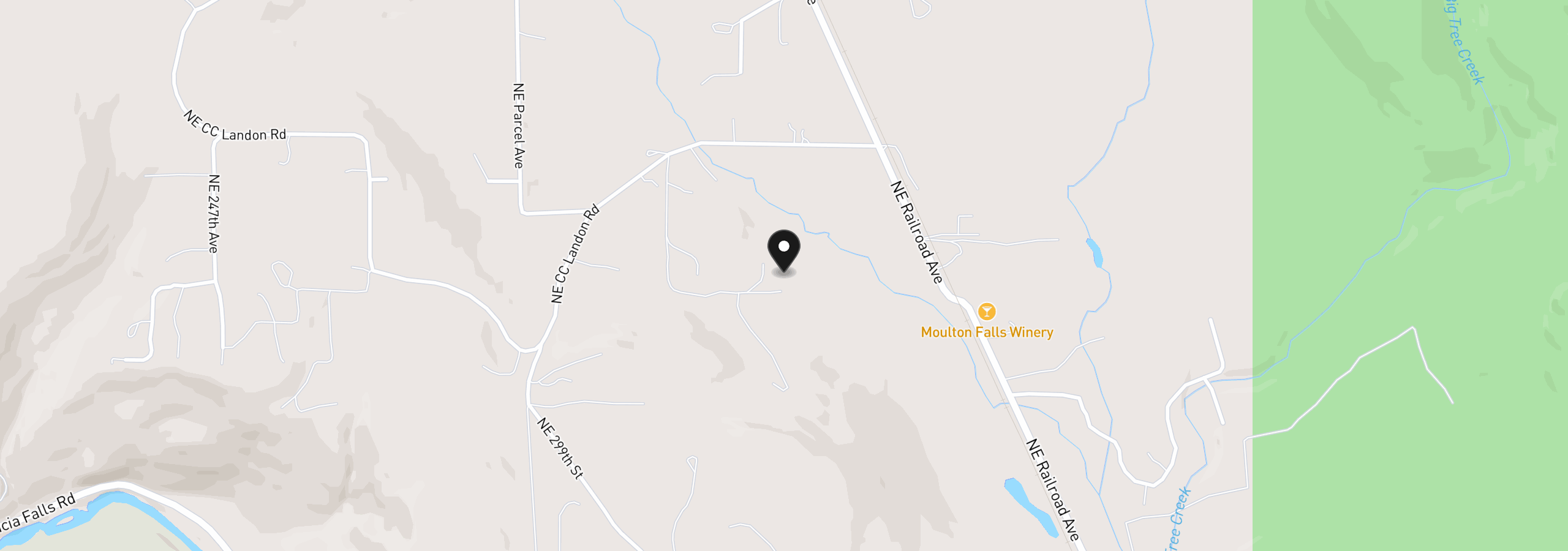 Map showing the location of 26129 NE C C Landon Rd, Yacolt, Wa 98675