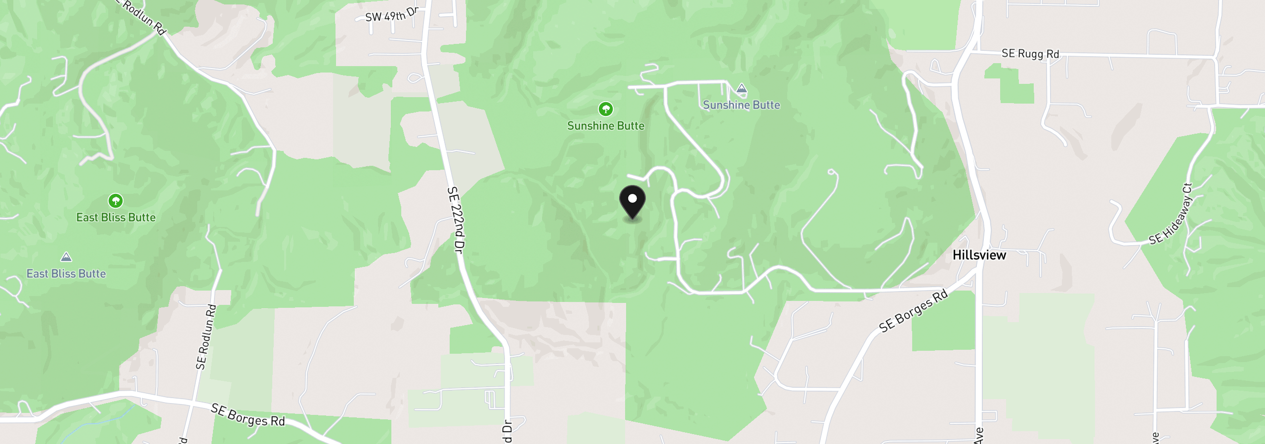 Map showing the location of 22755 SE Kingswood Ct, Damascus, OR 97089