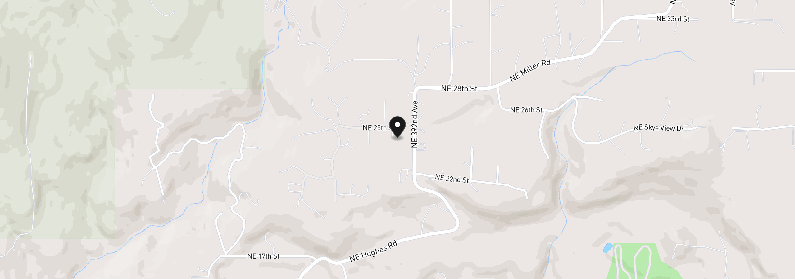 Map showing the location of 39009 NE 25th St, Washougal, Wa 98671