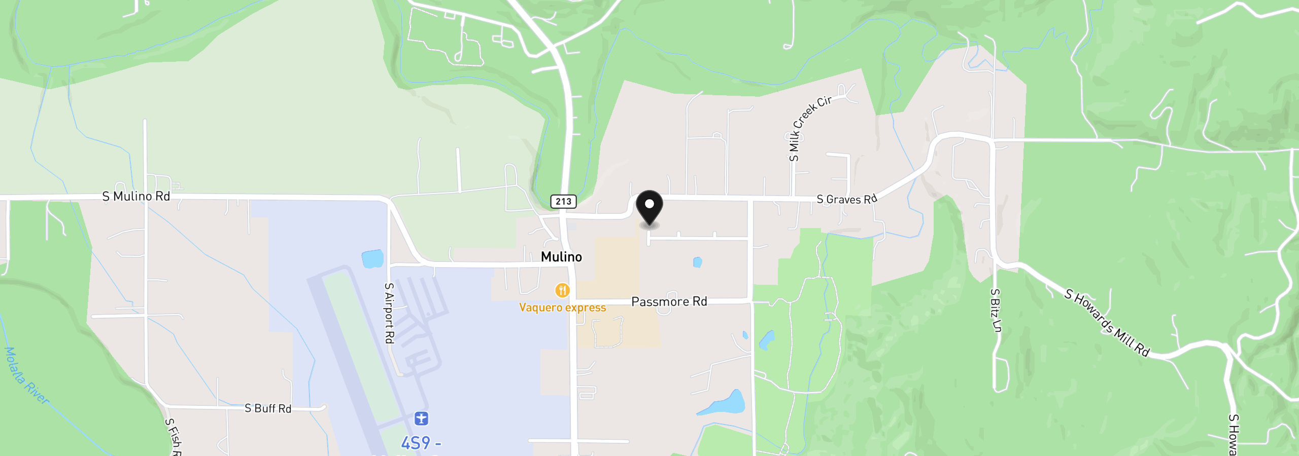 Map showing the location of Kora Louise Lane, Mulino, OR 97042