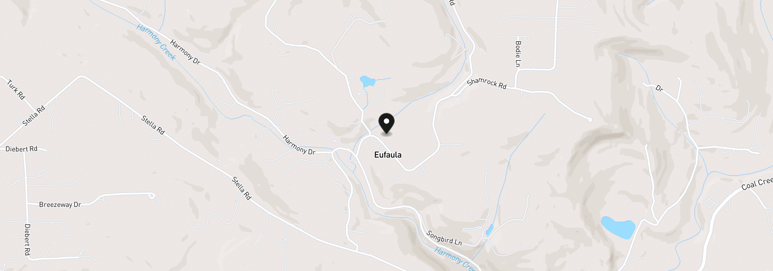 Map showing the location of 125 Eufaula Heights Rd, Longview, Wa 98632