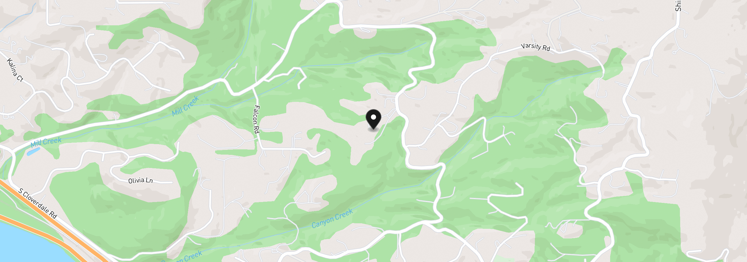 Map showing the location of 4961 Green Mountain Rd, Kalama, Wa 98625
