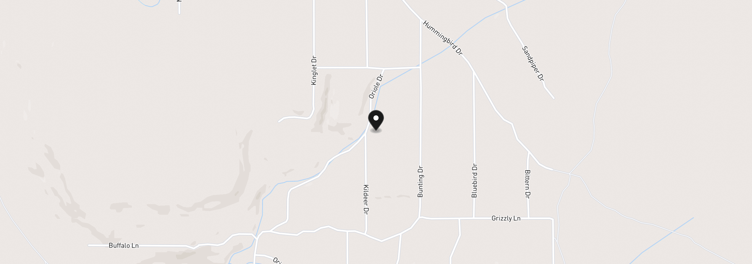 Map showing the location of Kildeer Dr, Bonanza, OR 97623
