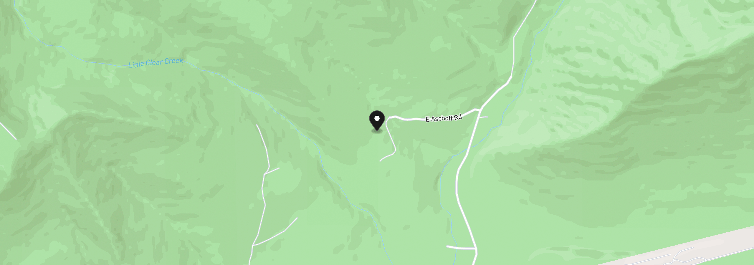 Map showing the location of 18685 E Aschoff Rd, Rhododendron, OR 97049