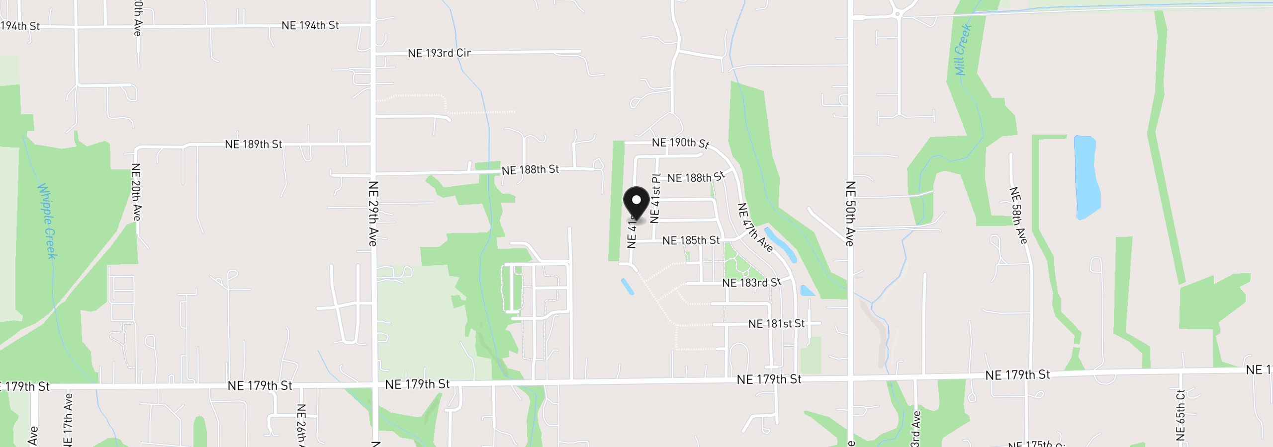 Map showing the location of 18601 NE 41st Ave Lot 435, Vancouver, Wa 98686