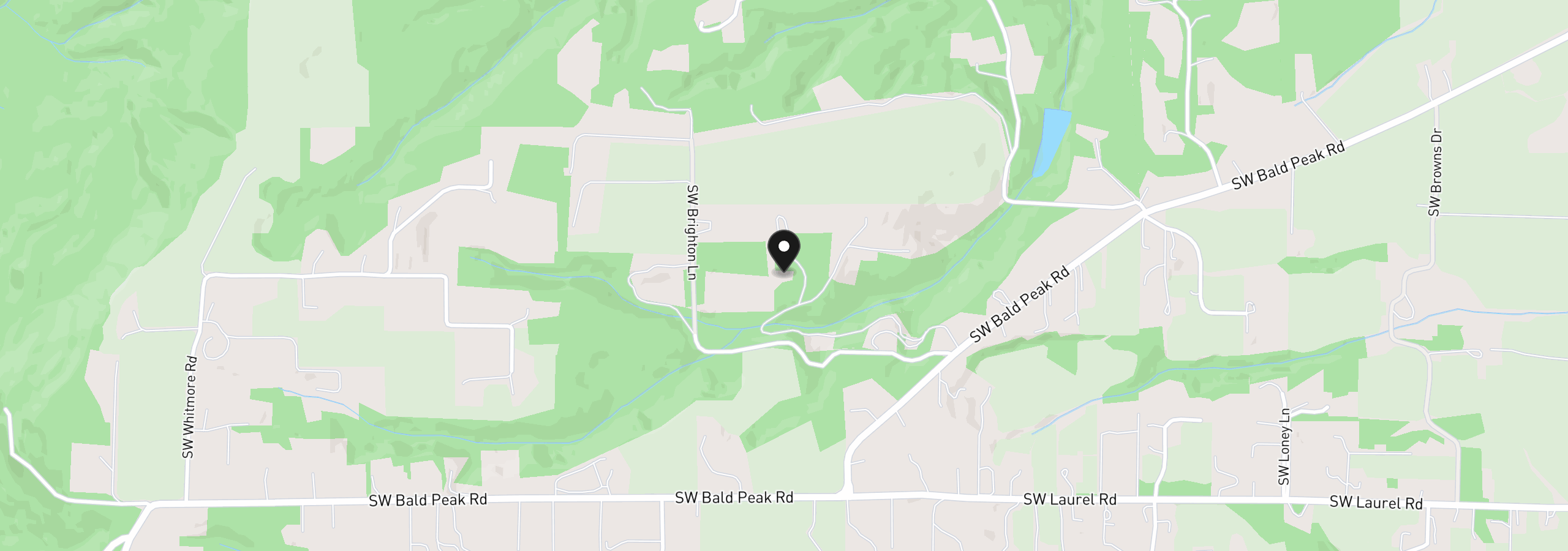 Map showing the location of 34160 SW Peaks View Dr, Hillsboro, OR 97123