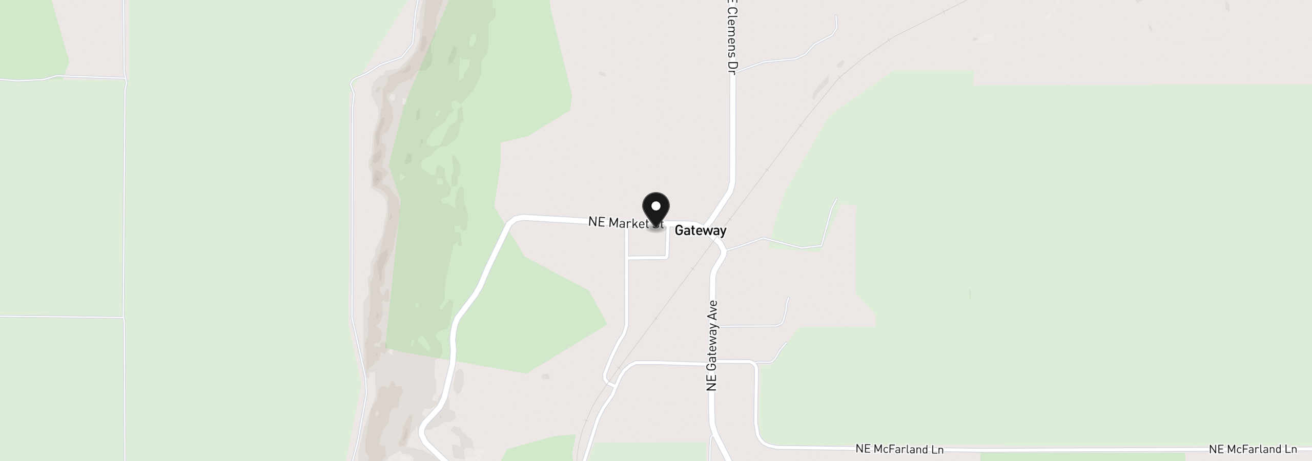 Map showing the location of 2355 NE Market St, Madras, OR 97741