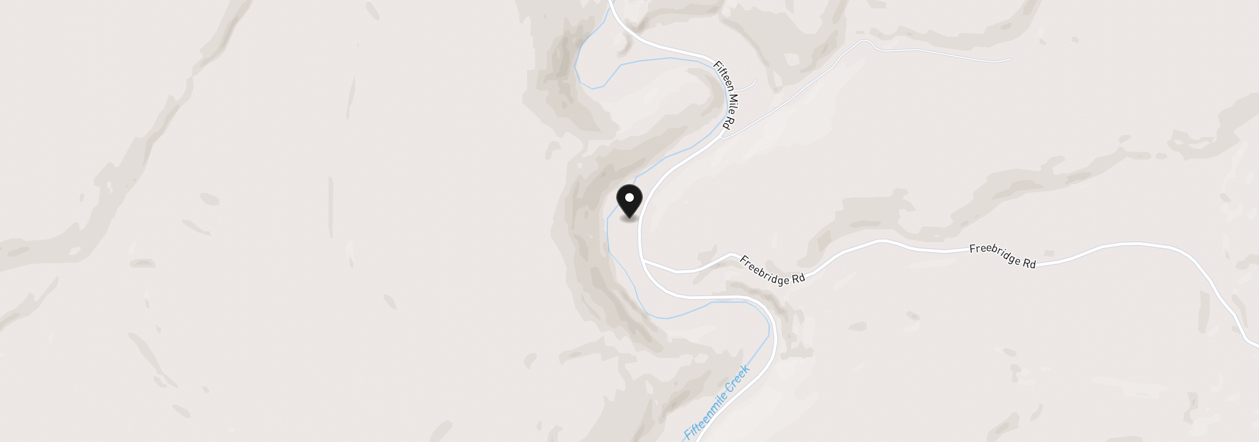 Map showing the location of 7000 Fifteen Mile Rd, The Dalles, OR 97058