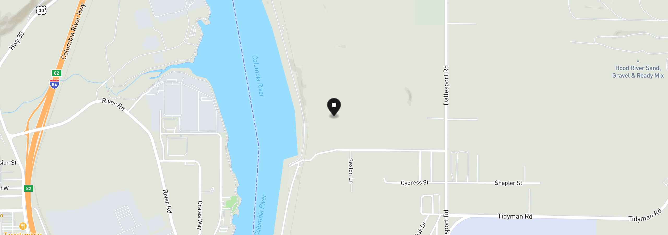 Map showing the location of 715 Garden Ln, Dallesport, Wa 98617