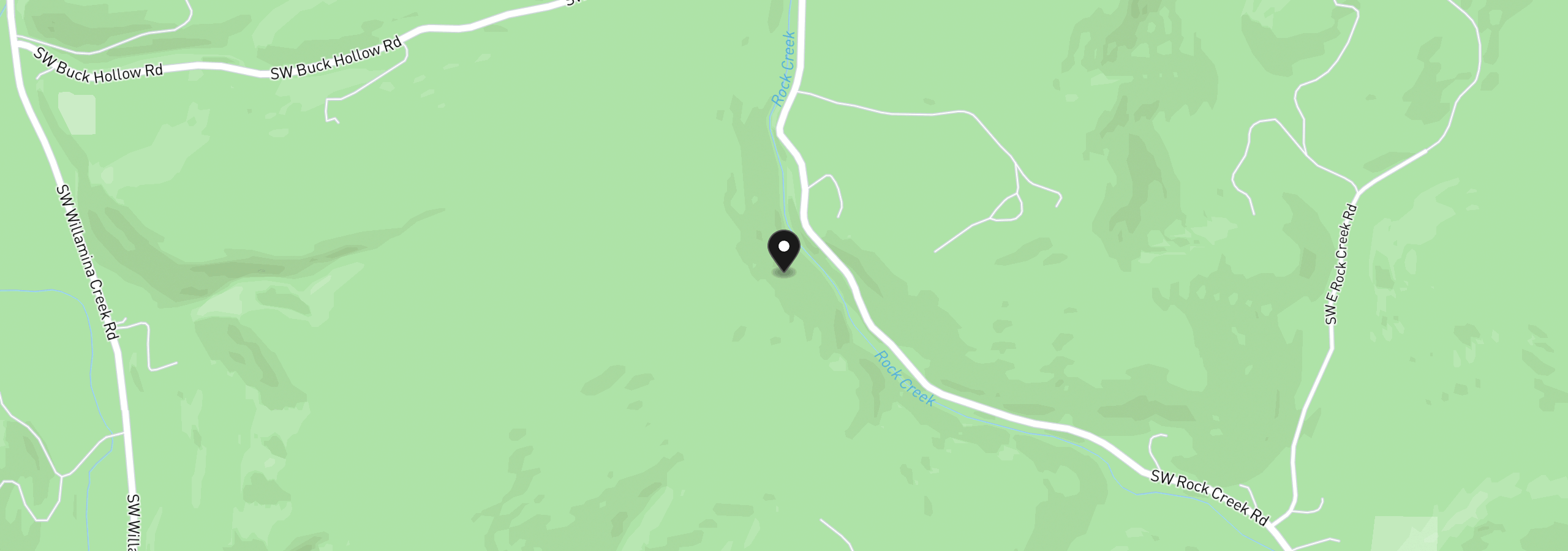 Map showing the location of 00 Buck Hollow (18) Rd, Sheridan, OR 97378