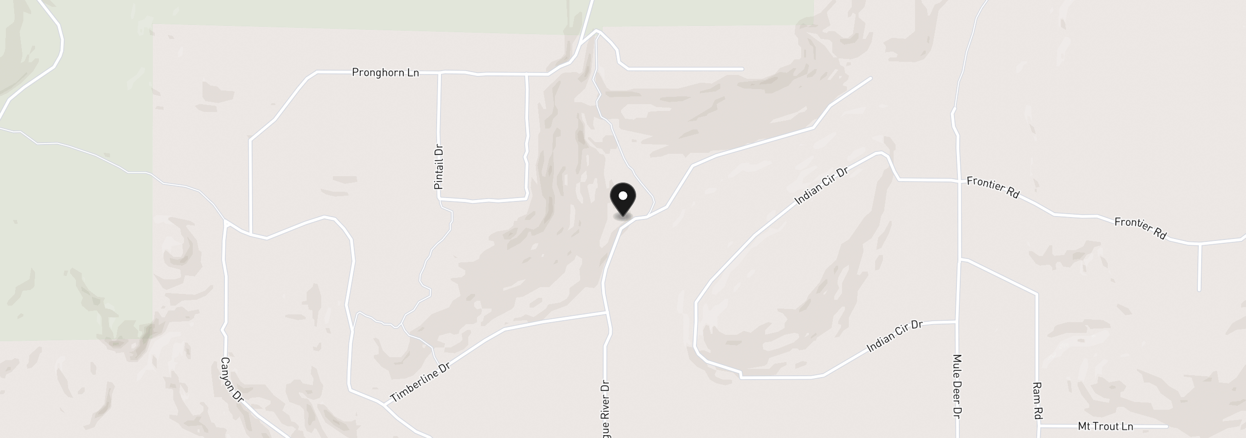 Map showing the location of Sprague River Dr 72, Chiloquin, OR 97624