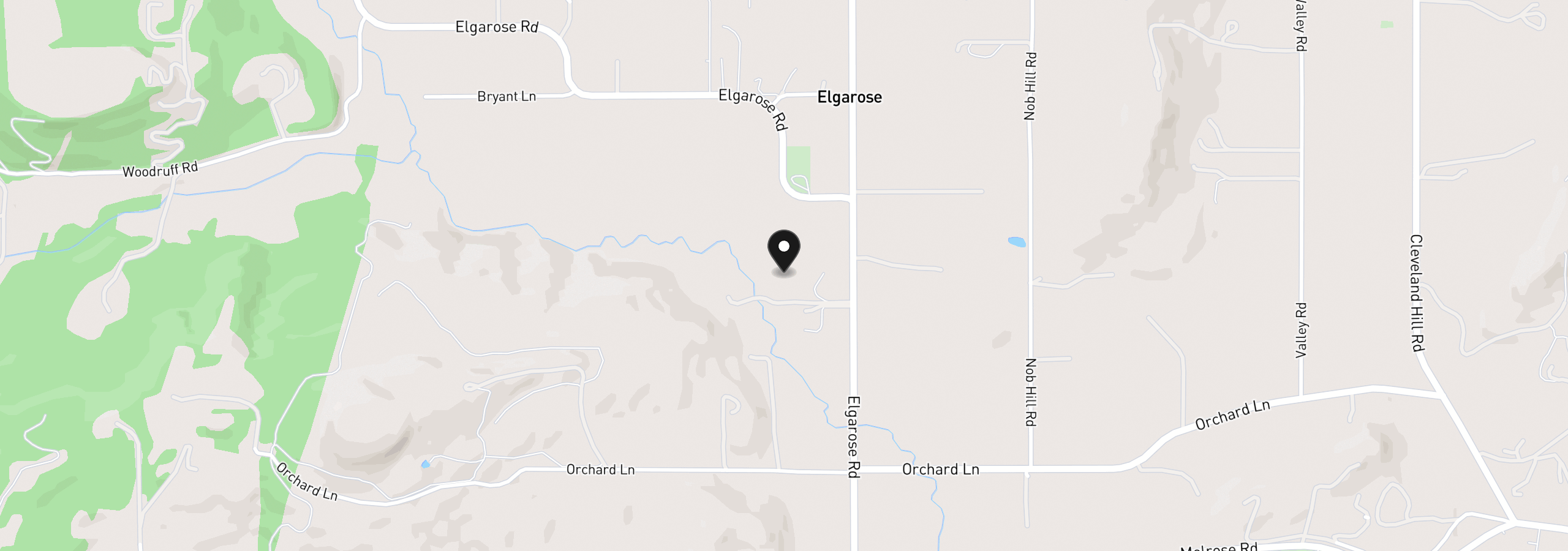 Map showing the location of 738 Elgarose Rd, Roseburg, OR 97471