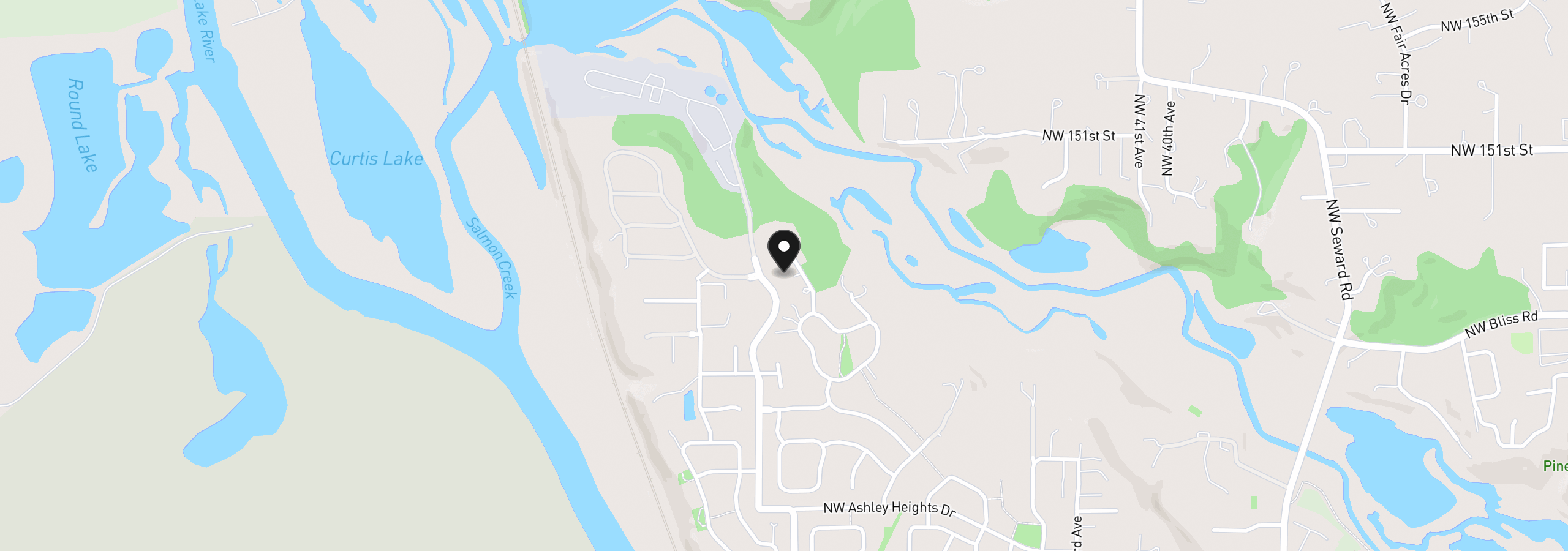 Map showing the location of 14600 NW 52nd Ct, Vancouver, Wa 98685