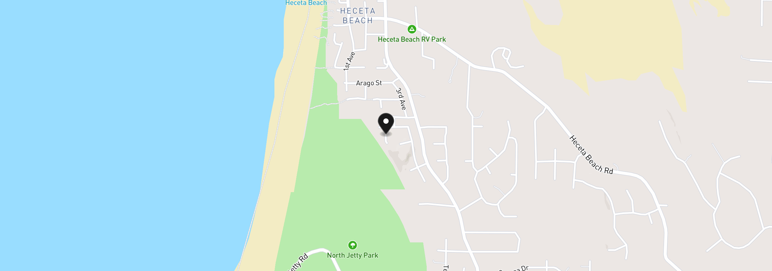 Map showing the location of Bambi Ct 02600, Florence, OR 97439
