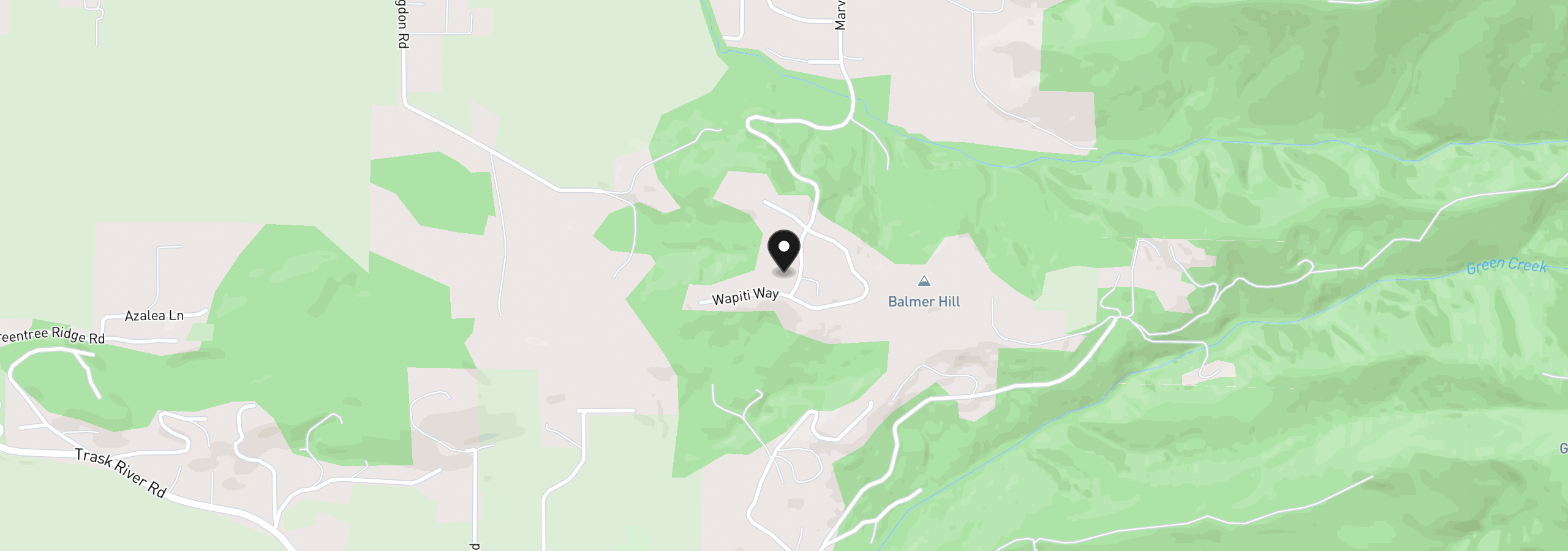 Map showing the location of Marvin Ln 16, Tillamook, OR 97141
