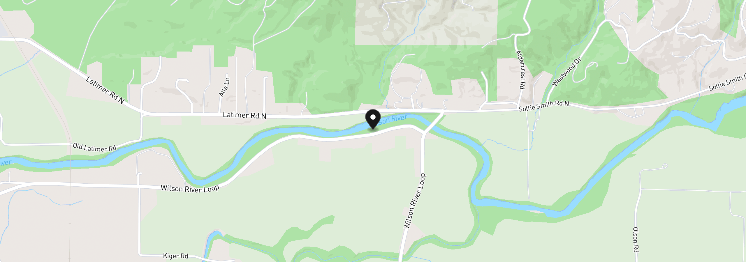 Map showing the location of 1025 Wilson River Loop, Tillamook, OR 97141