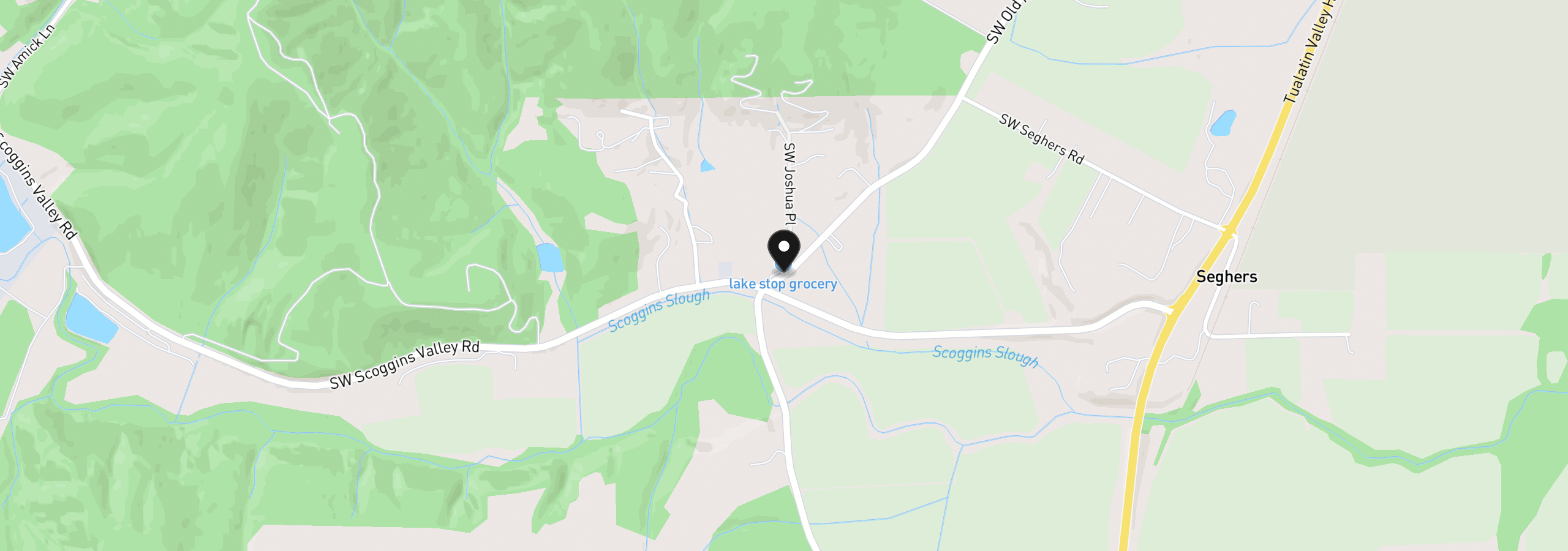 Map showing the location of Old Highway 47, Gaston, OR 97119