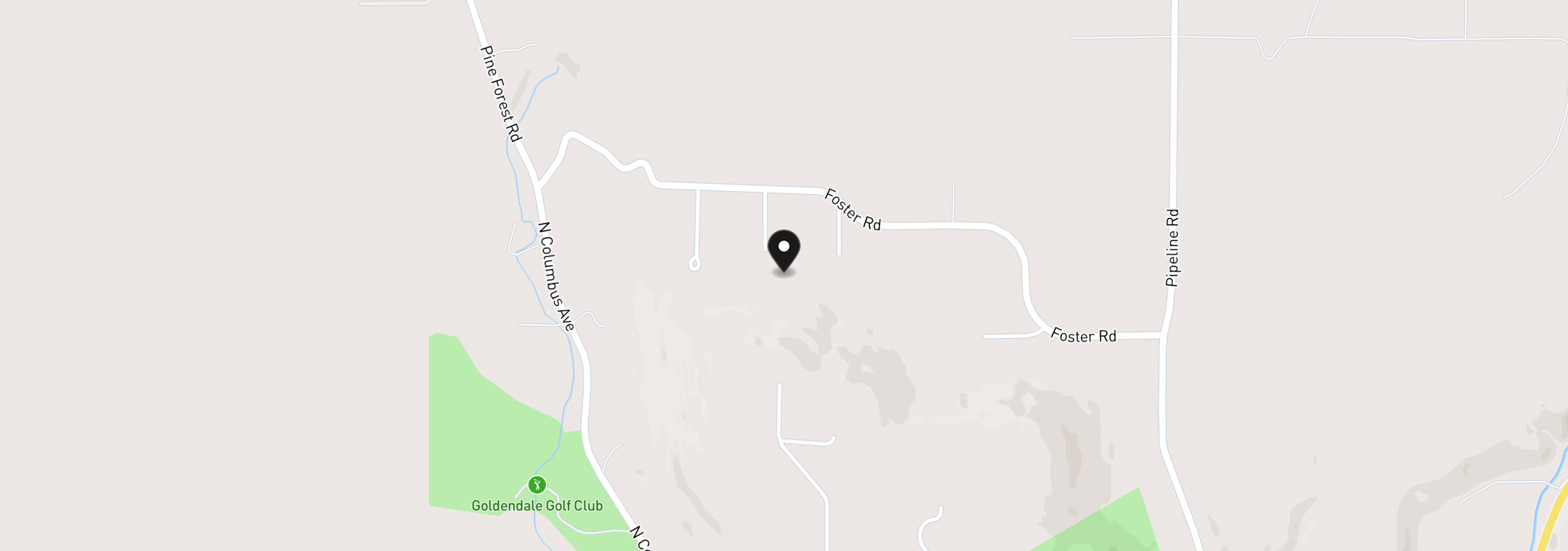 Map showing the location of 2224 Foster Pl, Goldendale, Wa 98620