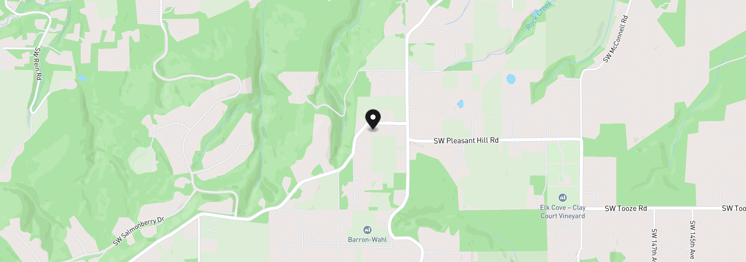 Map showing the location of 16700 SW Parrett Mountain Rd, Sherwood, OR 97140