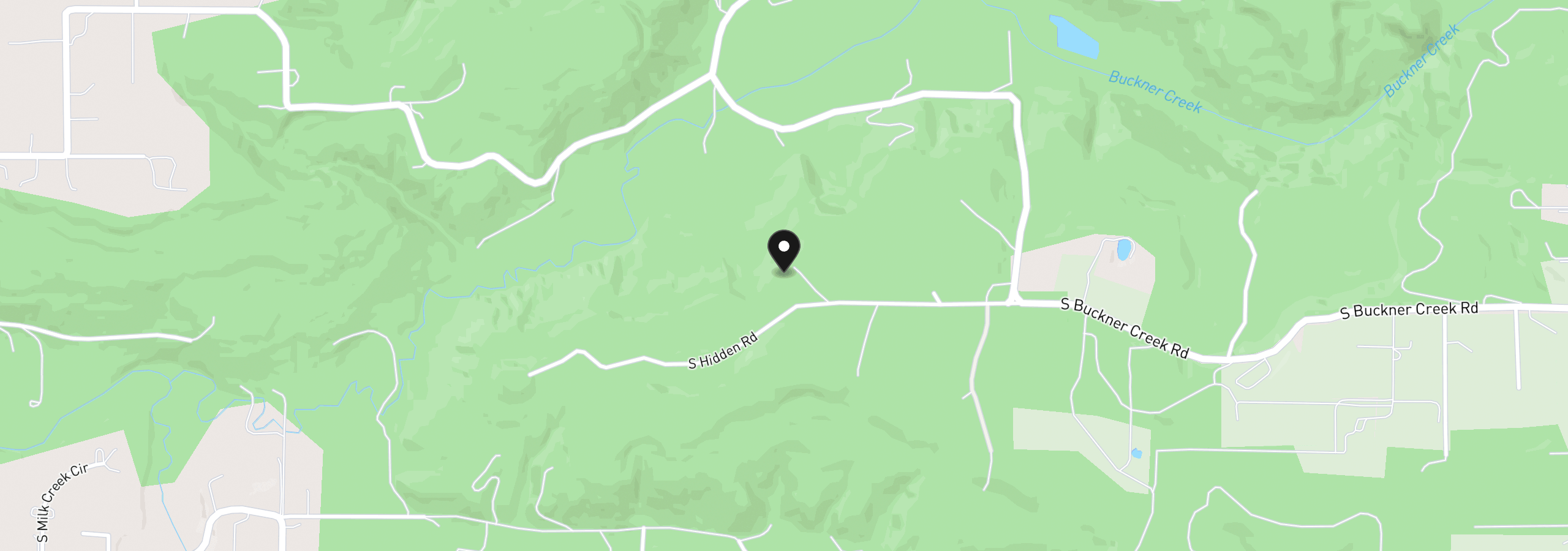 Map showing the location of 15693 S Hidden Rd, Mulino, OR 97042