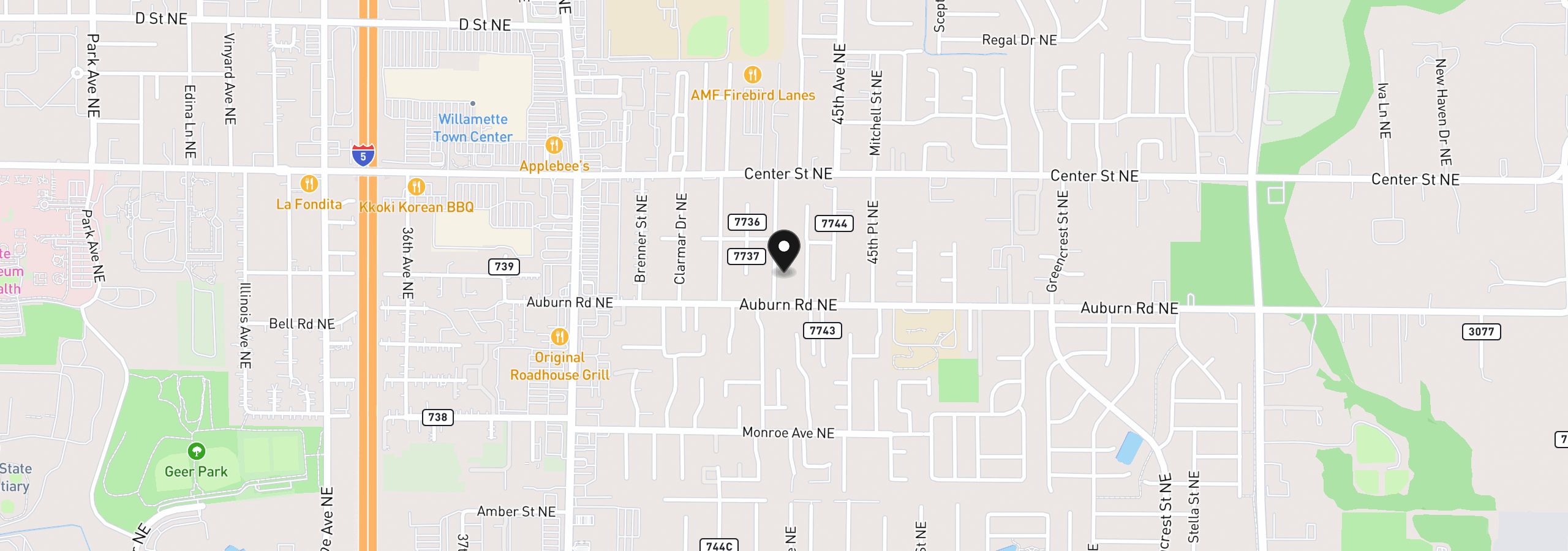 Map showing the location of 548 Citation Dr, Salem, OR 97301