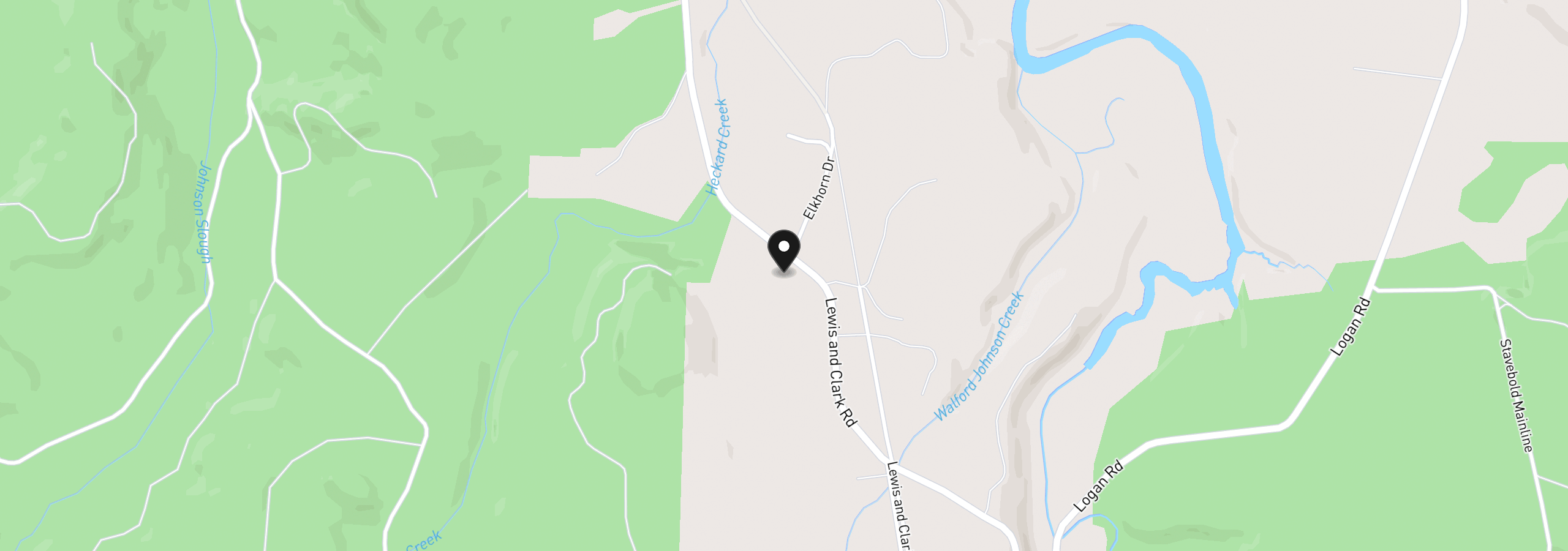 Map showing the location of 89534 Lewis And Clark Rd, Astoria, OR 97103