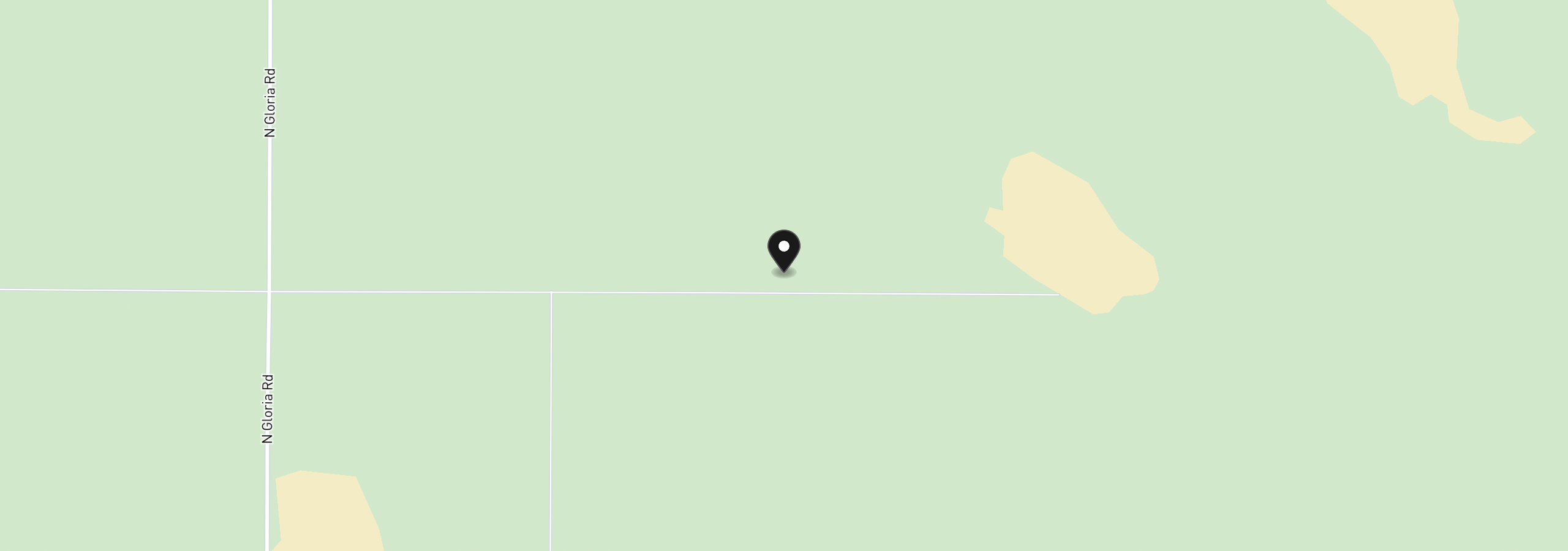 Map showing the location of N Fandango Rd 1200, Christmas Valley, OR 97641