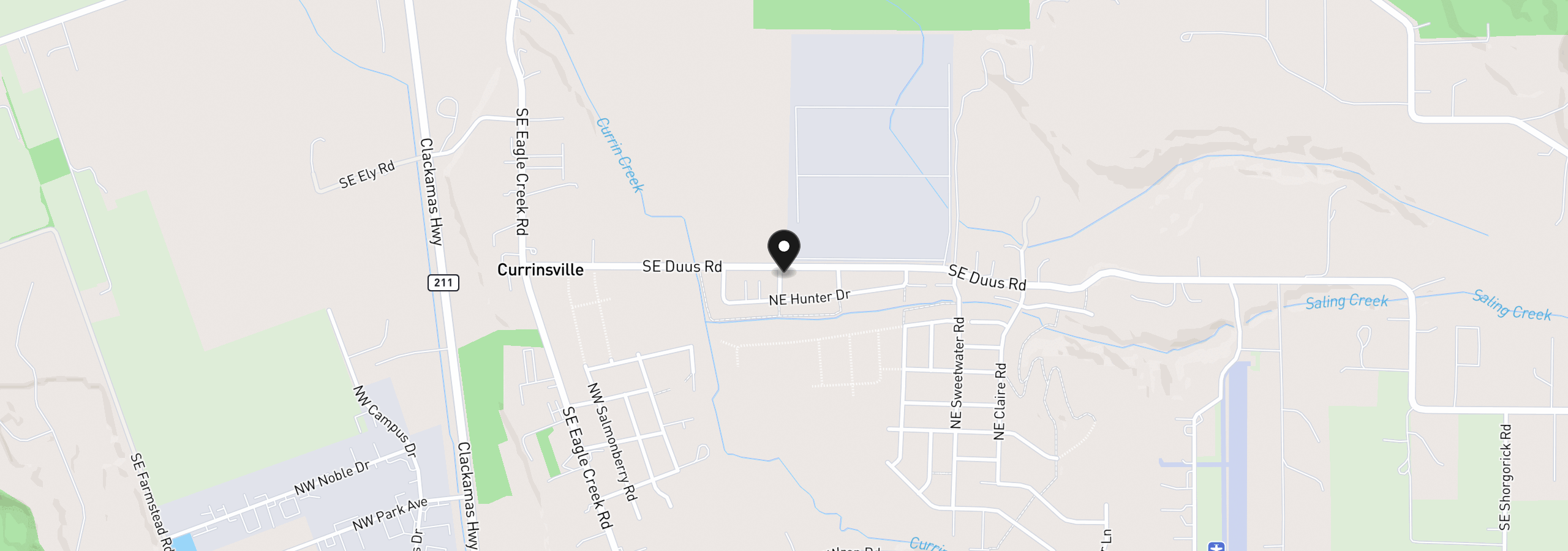 Map showing the location of 3635 NE Tennessee Ave, Estacada, OR 97023