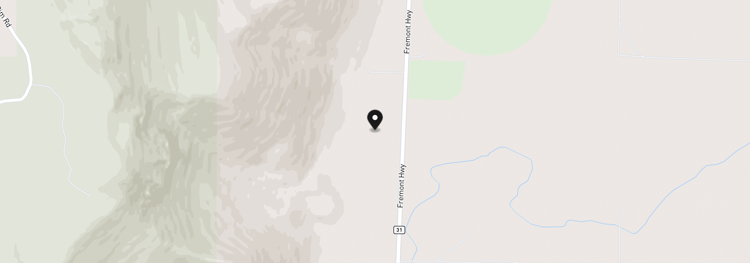 Map showing the location of 54706 Highway 31, Summer Lake, OR 97640