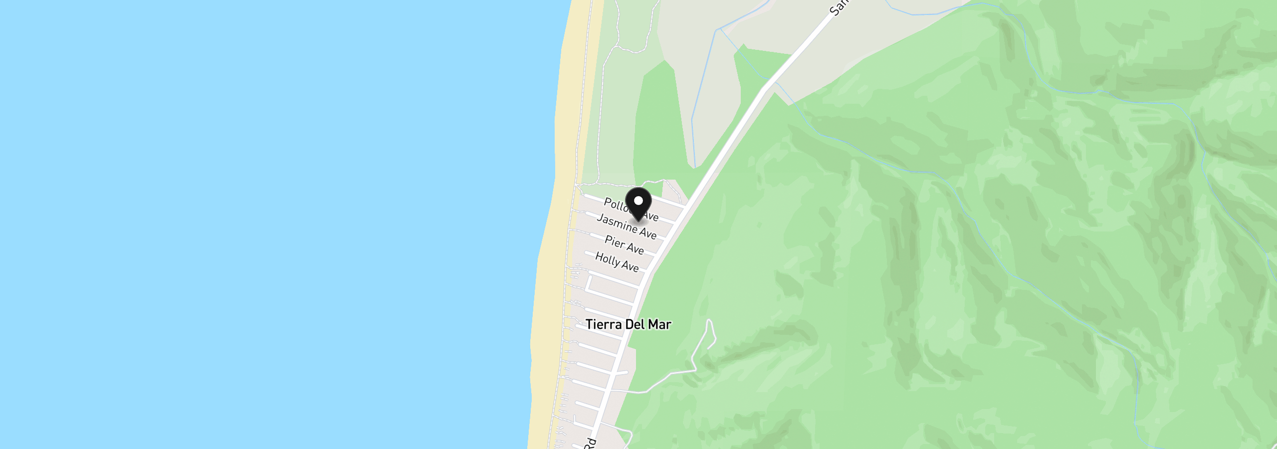Map showing the location of 5850 Jasmine Ave, Pacific City, OR 97135