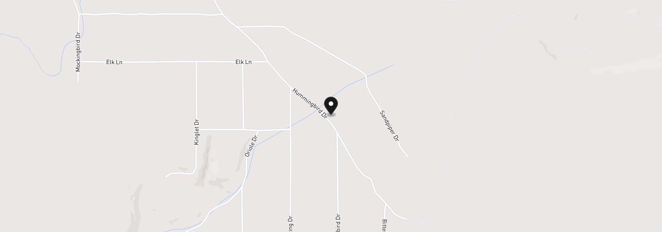 Map showing the location of Hummingbird Dr 13, Bonanza, OR 97623