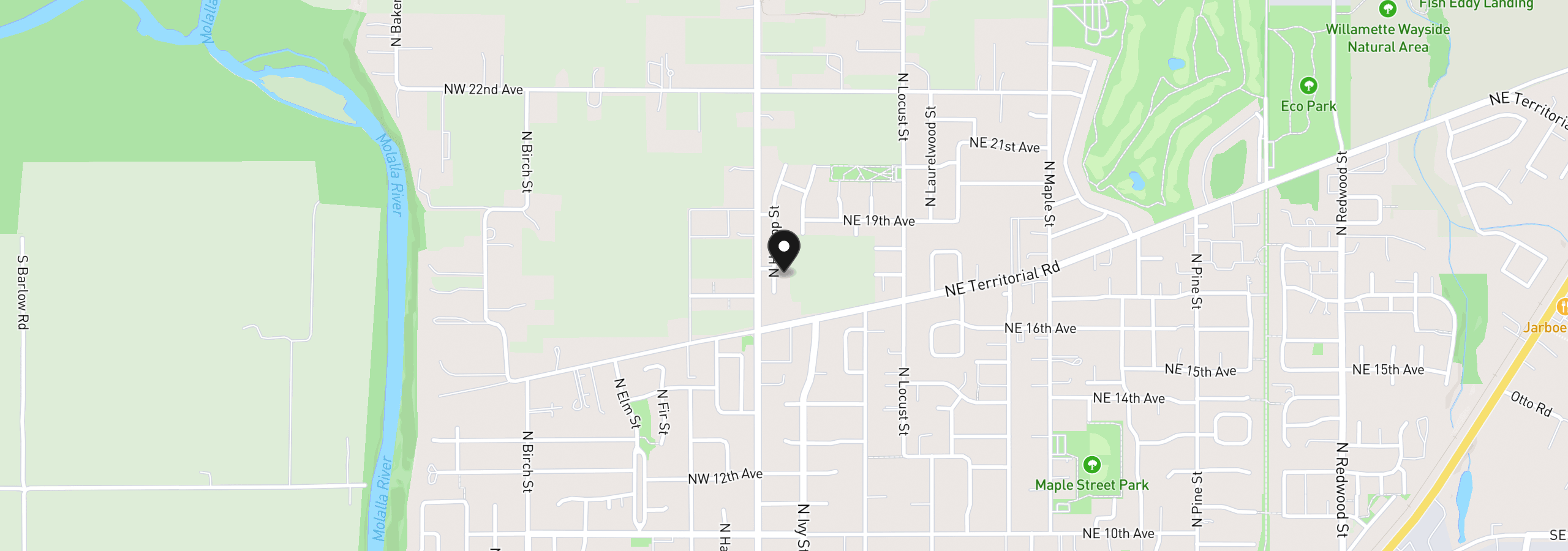 Map showing the location of 1746 N Hyssop St, Canby, OR 97013