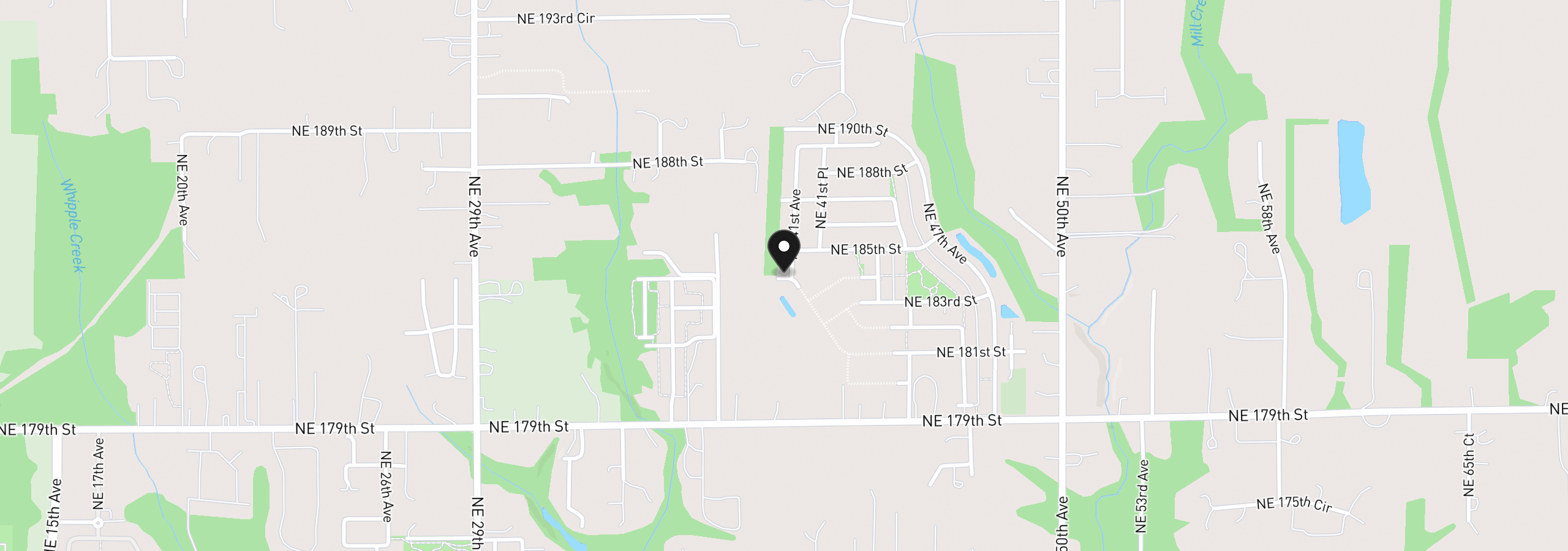 Map showing the location of 18414 NE 41st Ave Lot 427, Vancouver, Wa 98686