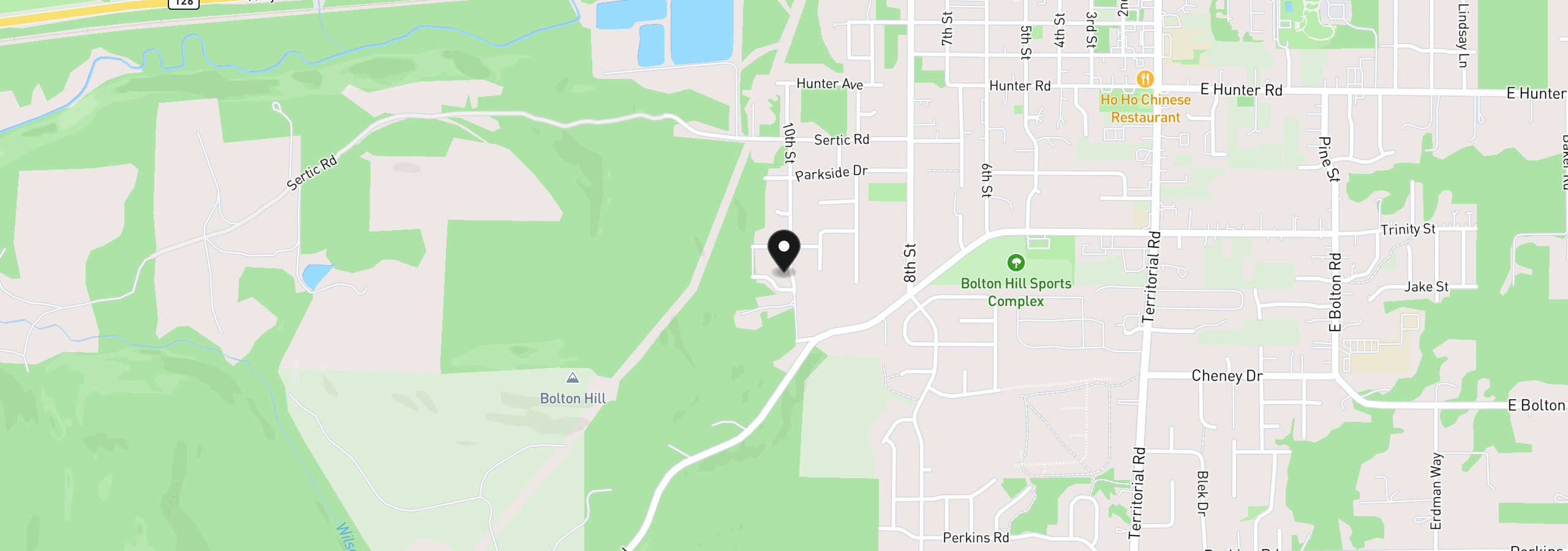 Map showing the location of Lot 17 Aspen Heights, Veneta, OR 97487
