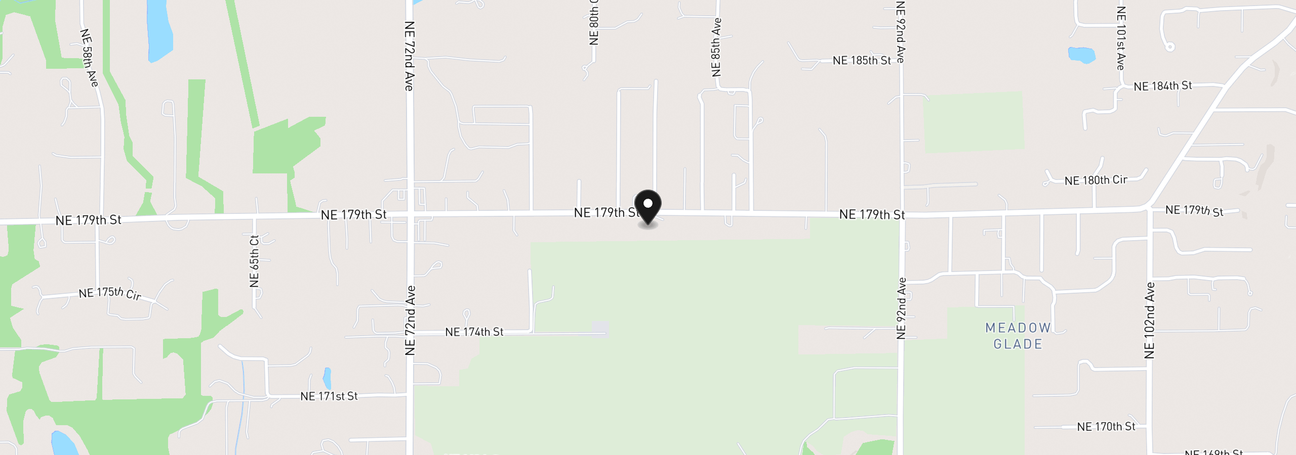 Map showing the location of 8201 NE 179th St, Battle Ground, Wa 98604